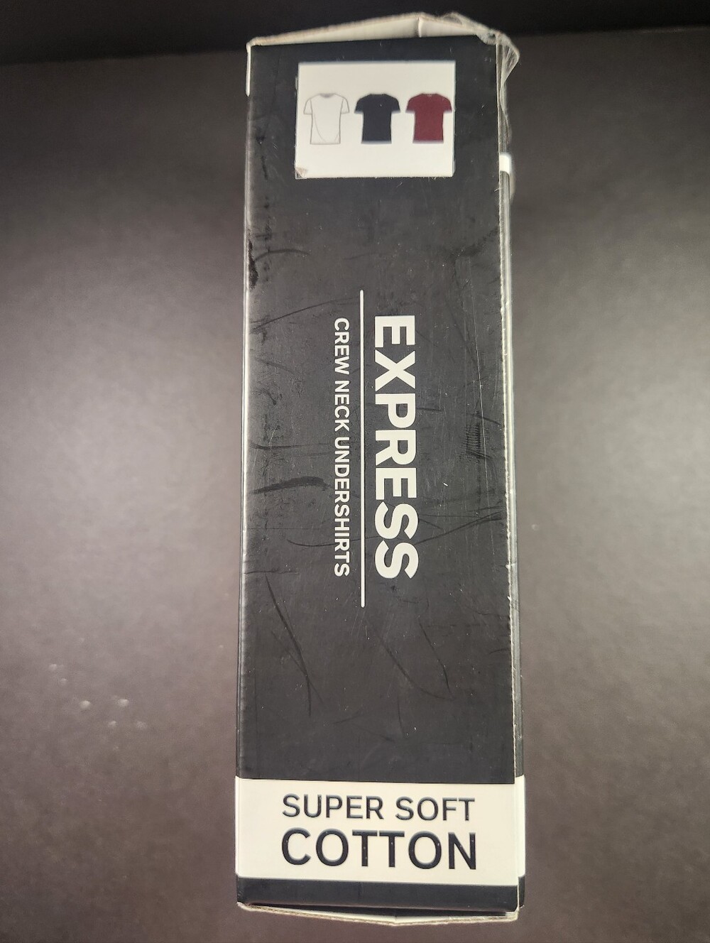 NWT Men's Express 3-Pack Crew Neck Undershirts – White, Black, Red - Picture 5 of 7